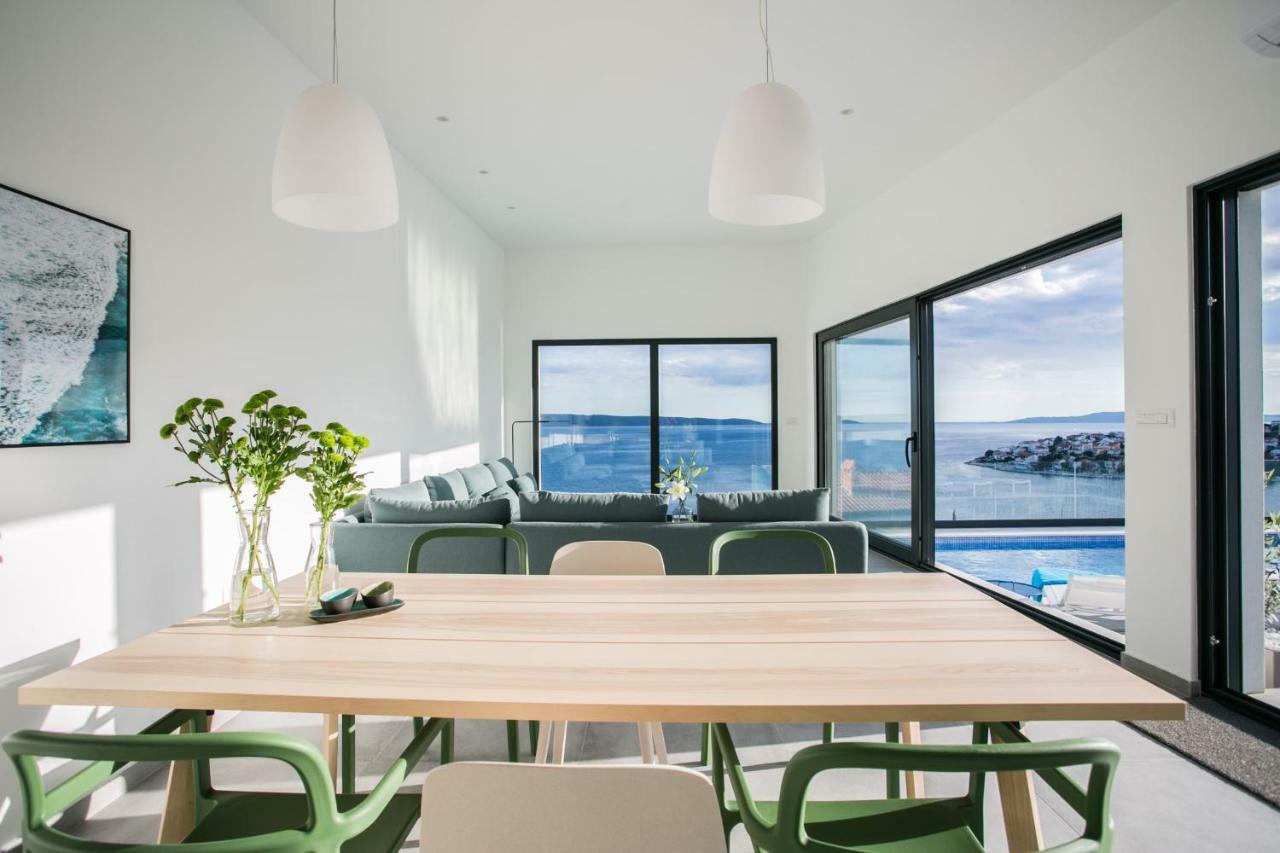 Holiday Home Olive Exclusive - 8 People, Heated Pool, Okrug Gornji, Sea View Trogir Exteriör bild